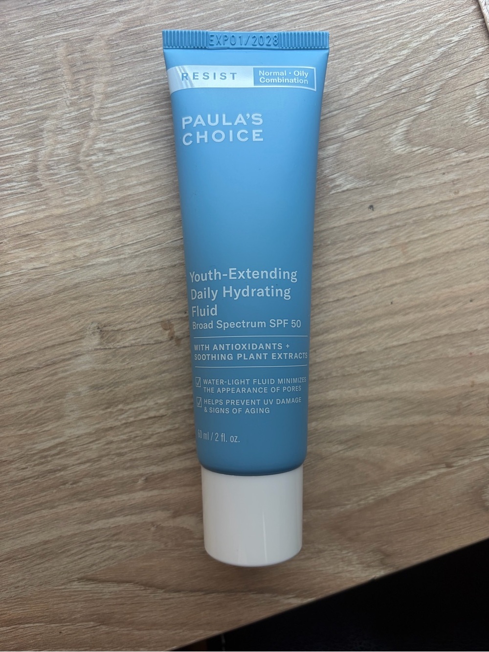 Paula’s choice resist youth-extending daily hydrating fluid SPF 50 2 fl oz